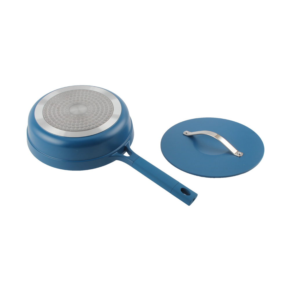 Coating Technology, Aluminum Casting Deep Frying Pan With Lid — 3