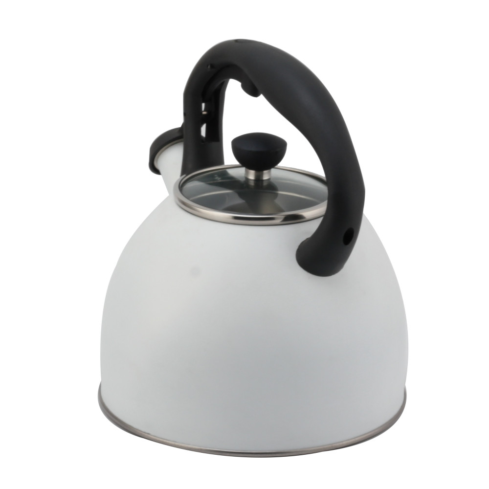 Fashionable S/S Whistling Kettle for Kitchen-Light Gray — 2