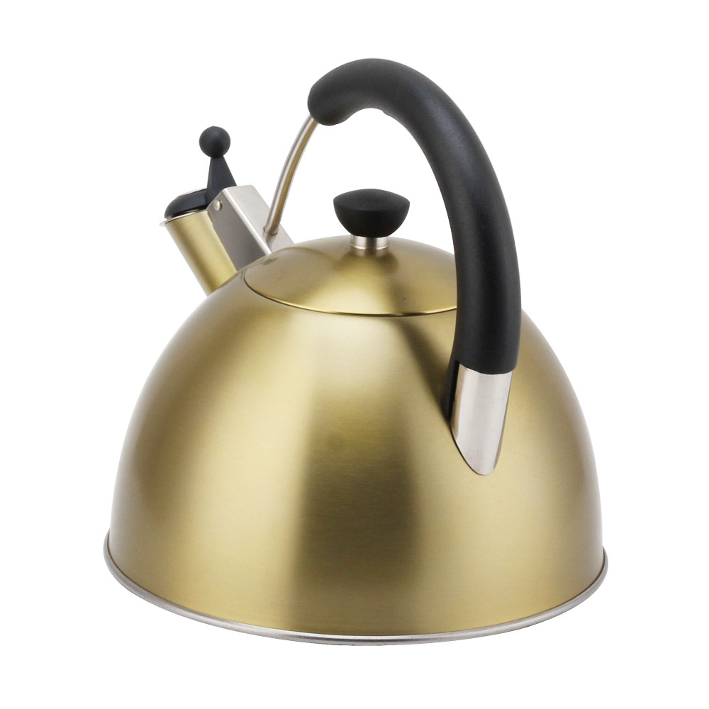 Modern S/S Whistling Kettle for Kitchen Golden — 3