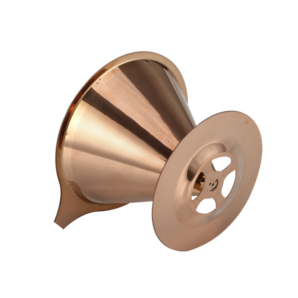 Pour Over Coffee Filter Stainless Steel Coffee Filter Cone Dripper Cup — 2