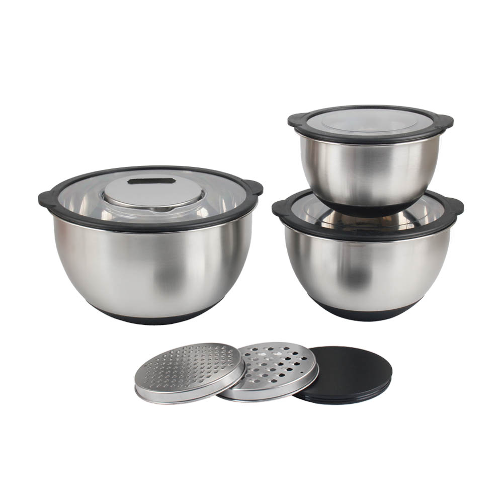 3 Sizes Stainless Steel Mixing Bowl Set — 5