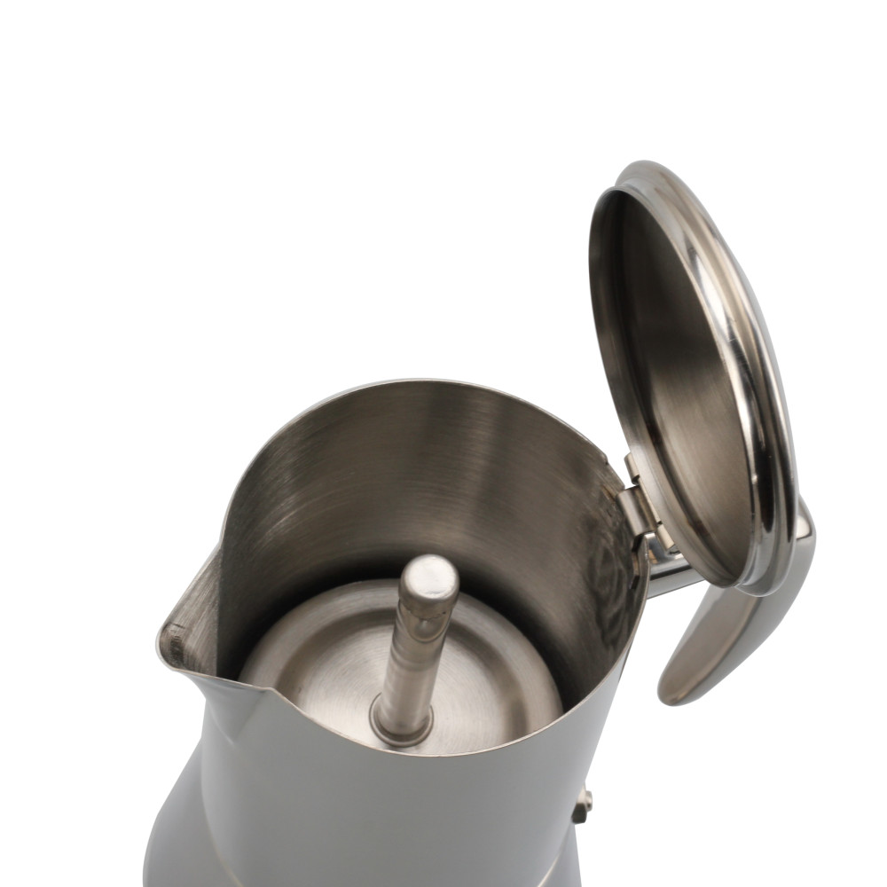 Stainless Steel Italian Coffee Machine Maker Induction Moka Pot — 6