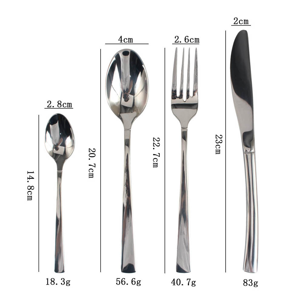 Stainless Steel Flatware Set, Dishwasher Safe (65) — 2