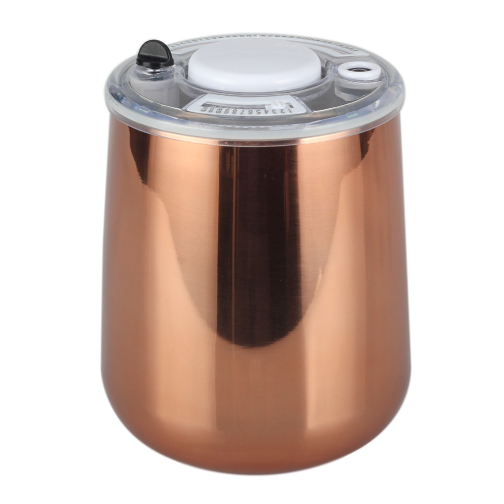Stainless Steel Airtight Canister Food Storage Container, Kitchen Jar With Clear Lid — 3