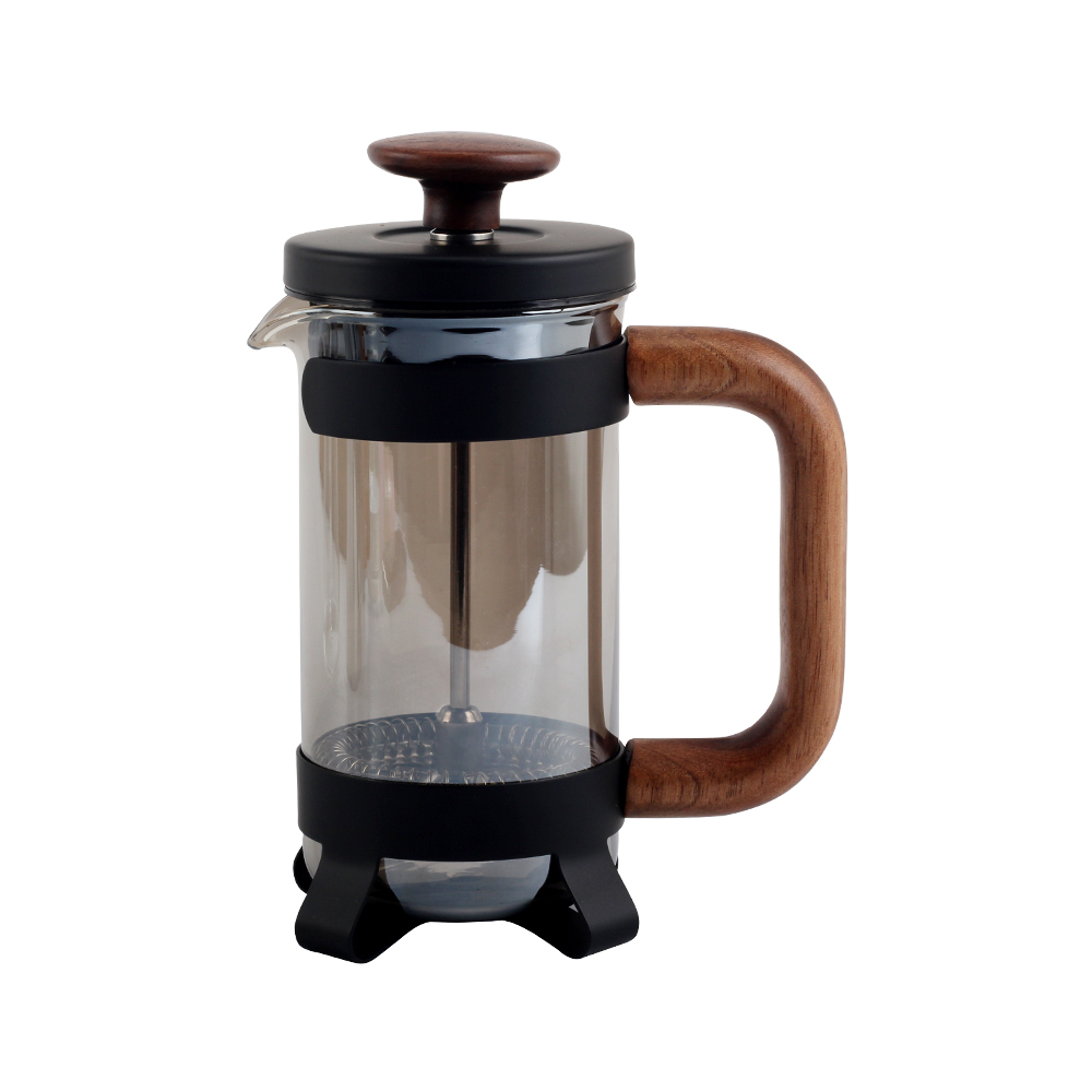 Glass Coffee French Press With Wood Handle — product information