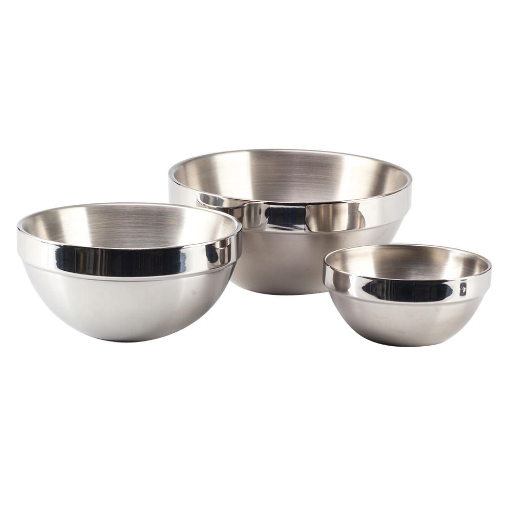 Double Wall Insulated Bowl, Metal Mixing Bowls — 4