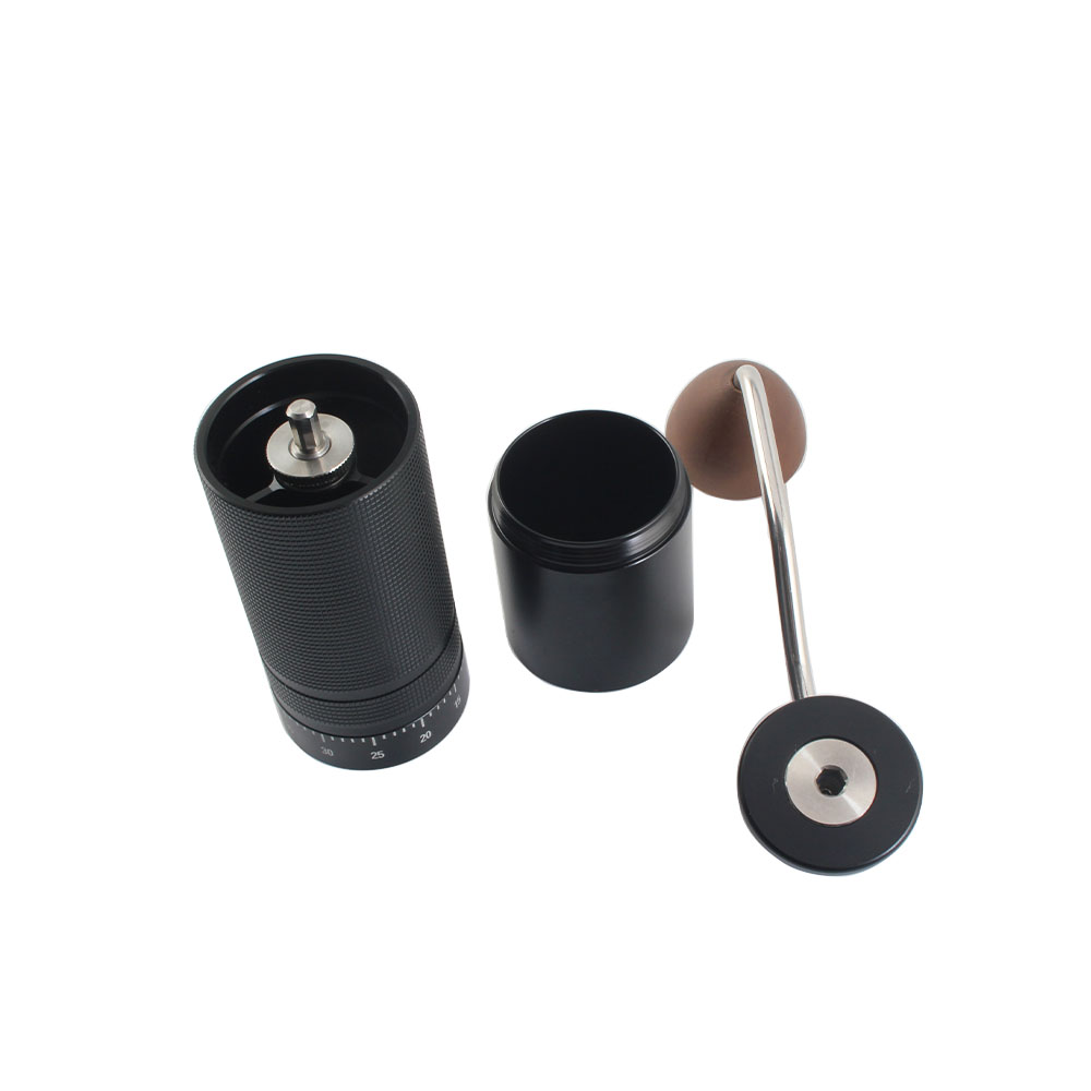 Stainless Steel Conical Burr Coffee Grinder, Portable Hand Coffee Bean Mill — 4