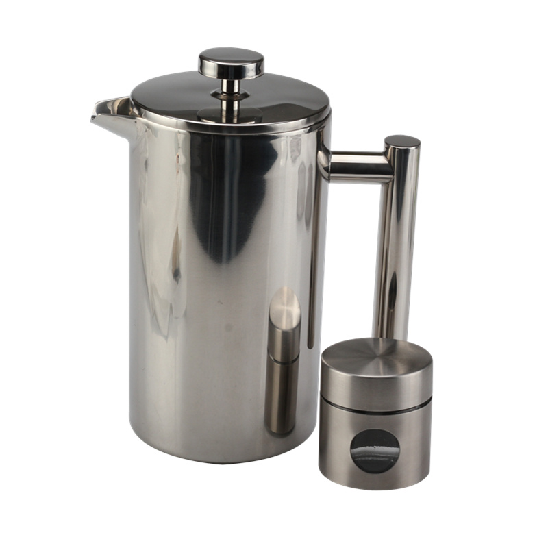 Stainless Steel French Press Coffee Maker with Travel Jar — 3