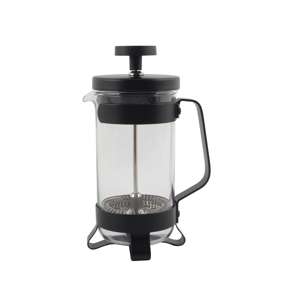 High-Heat Borosilicate Glass And Stainless Steel Filter Coffee Press — 4