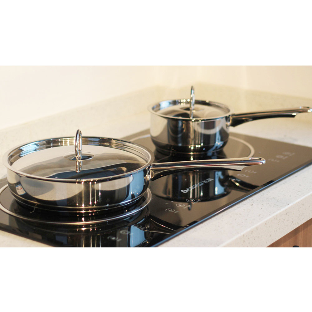 10pcs Stainless Steel Cookware Set With Stainless Steel Lid — 6