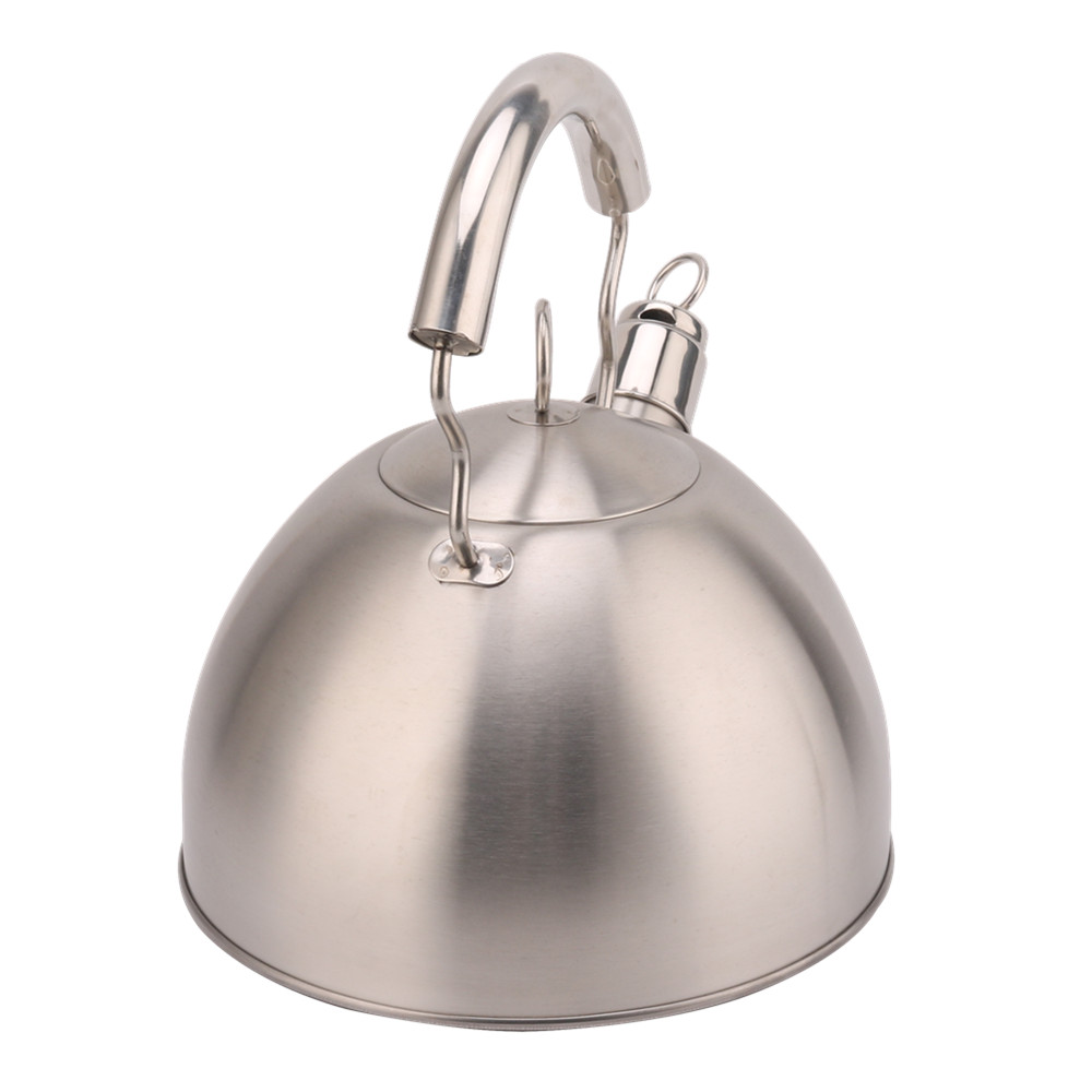 Silver-Stainless Steel Whistling Tea Kettle — 2