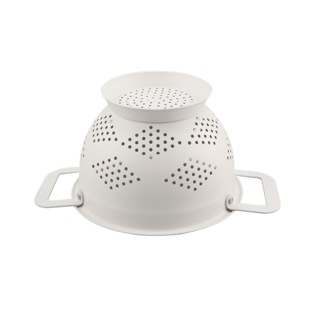 Morden Design White Stainless Steel Colander — product information