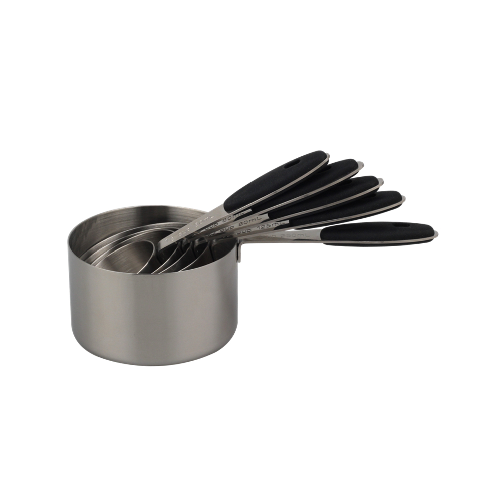 Coffee Scoop Measuring Cup With Black Silicone Handle — product information