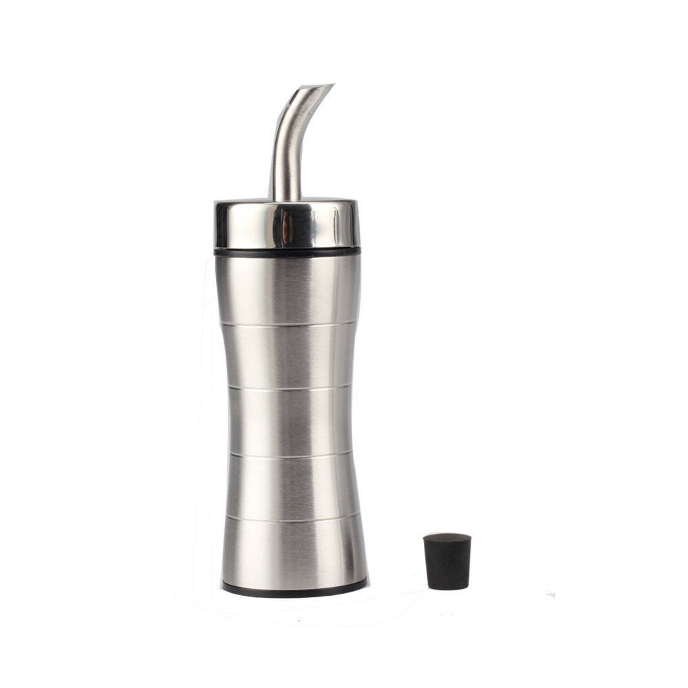 2pcs Stainless Steel & Glass Olive Oil Dispenser Bottle — 4