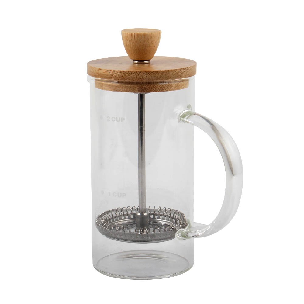 Borosilicate Glass Coffee Maker With Bamboo Lid — 2