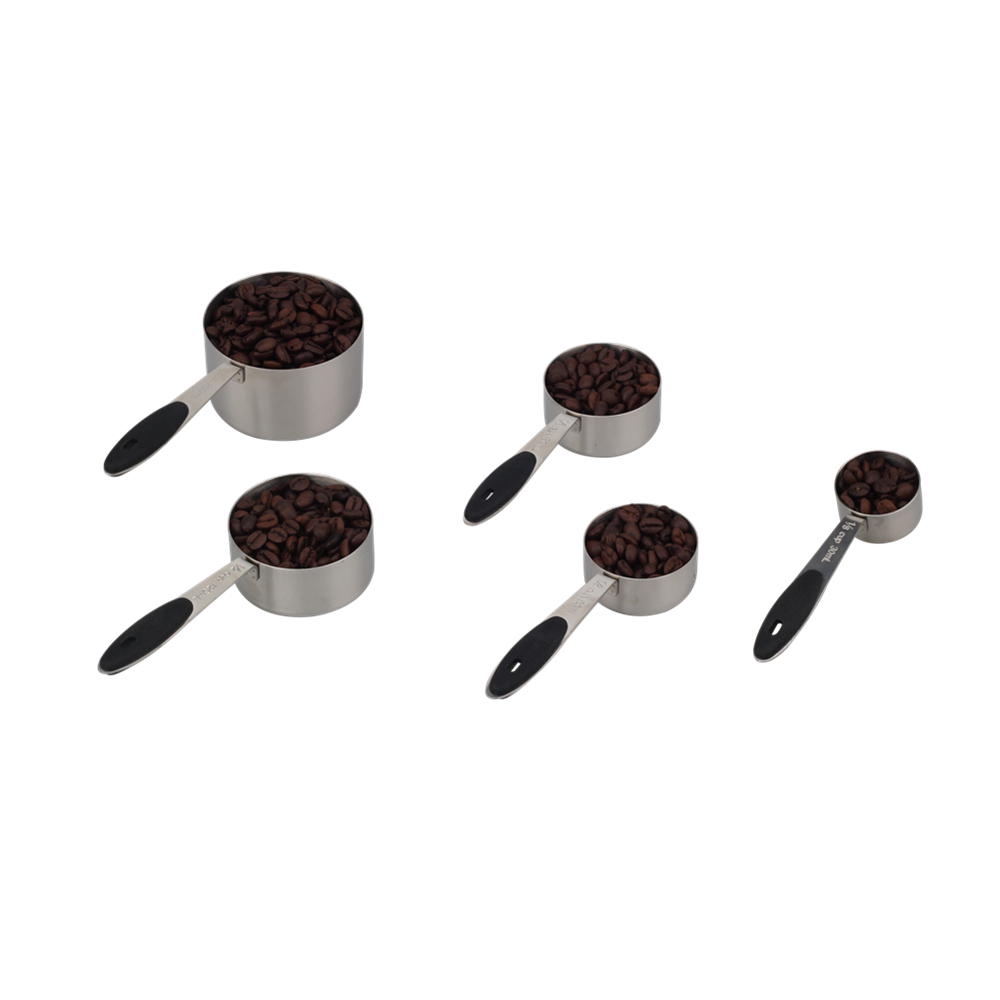 Coffee Scoop Measuring Cup With Black Silicone Handle — 2