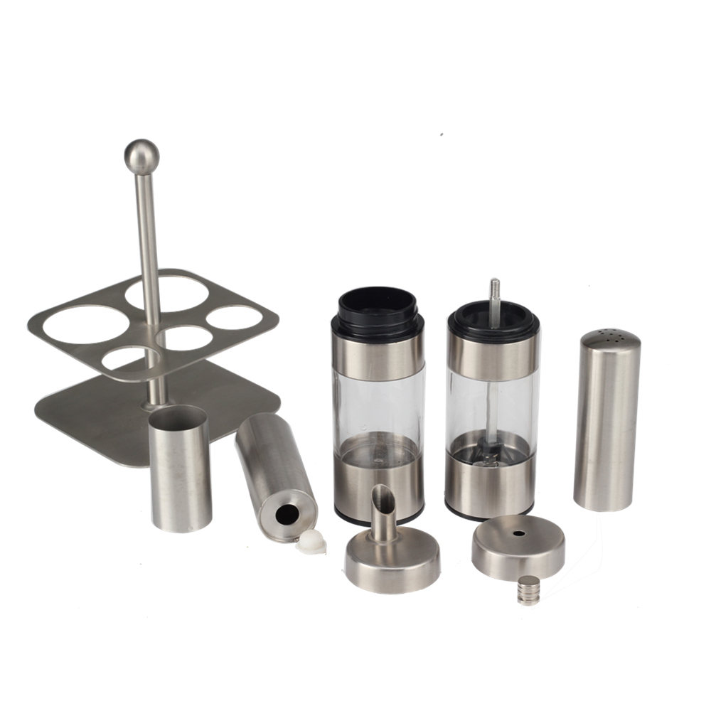 Stainless Steel Salt And Pepper Shakers Set — 4