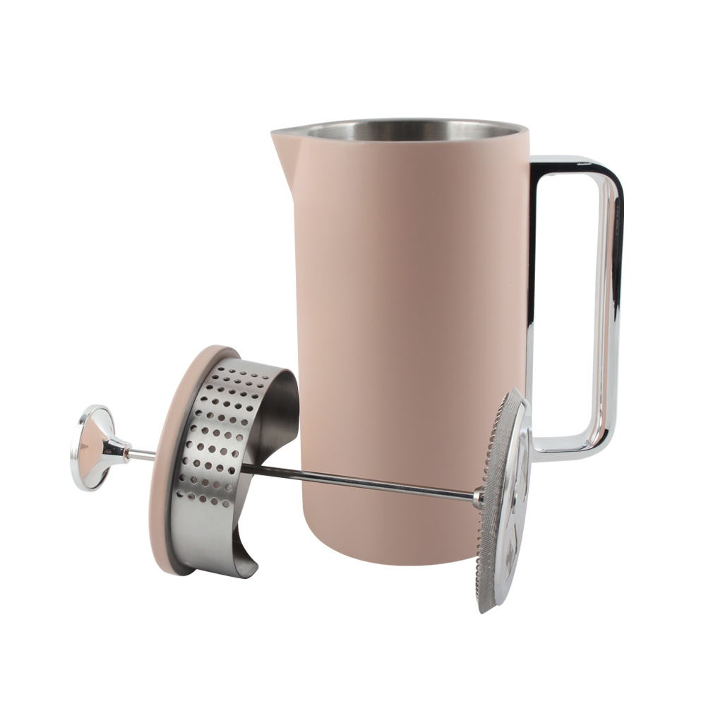 Double Insulated 304 Stainless Steel Coffee Tea Maker 4 Level Filtration System — product information