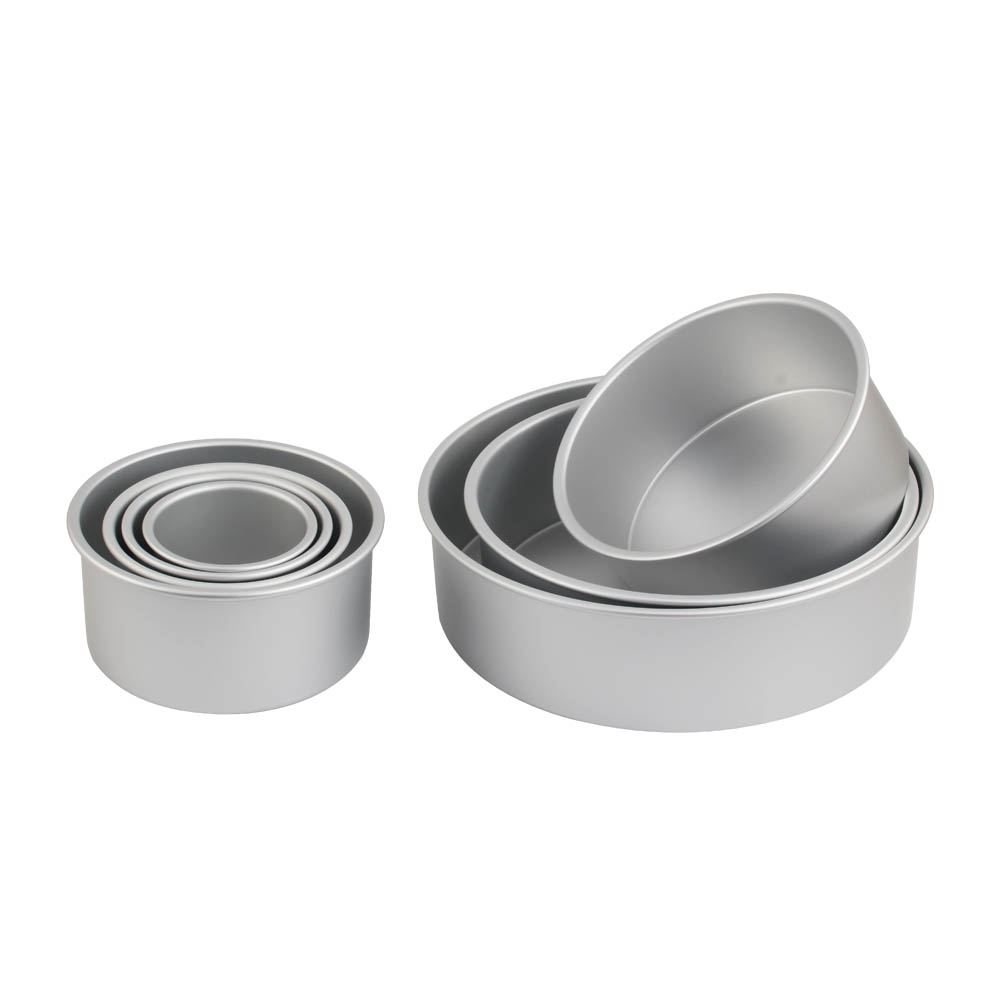 Aluminum Round Cake Pans, 3-Piece Set with 8-Inch, 6-Inch and 4-Inch Cake Pans — 4
