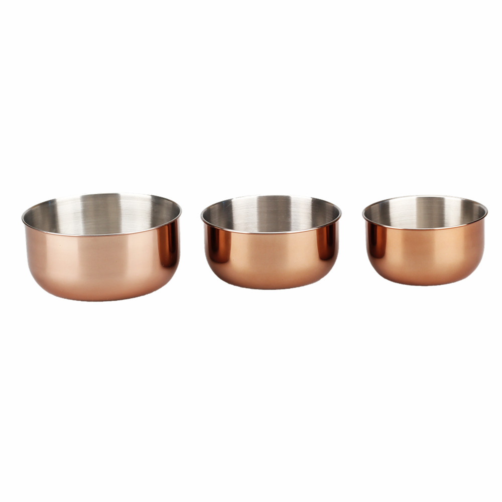 3pcs Stainless Steel Mixing Bowls, Nested Bowls Kitchen Mixing — 2