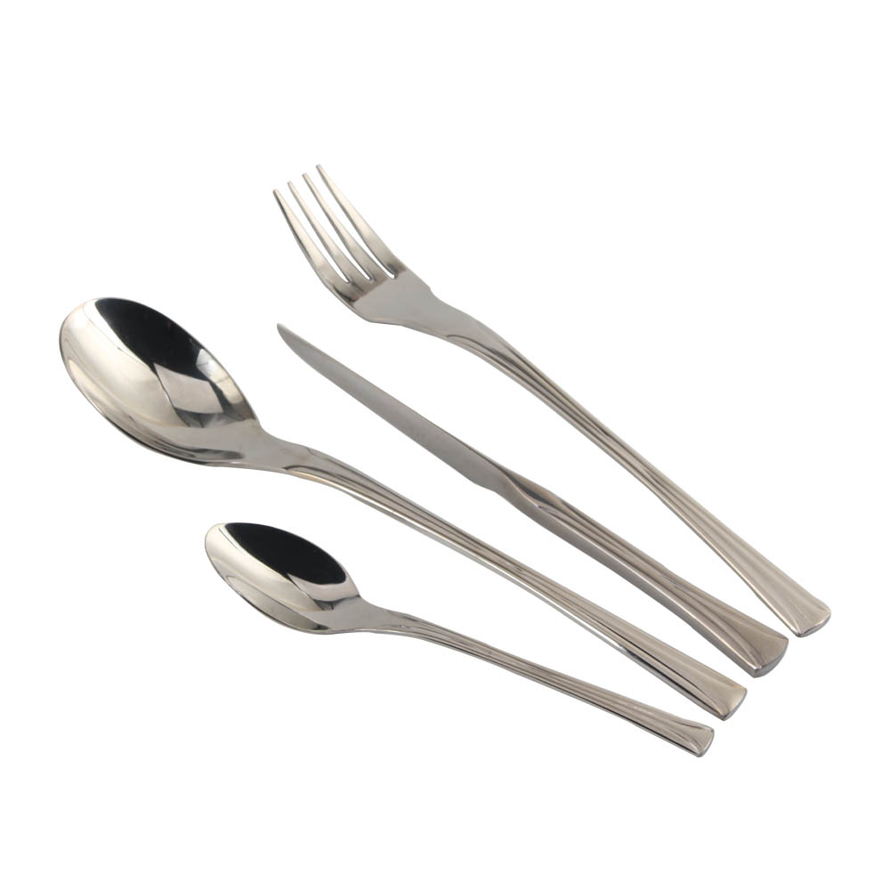 Stainless Steel Mirror Polished Cutlery Set Include Forks Spoons Knives, Mirror Polished Tableware Set — 7