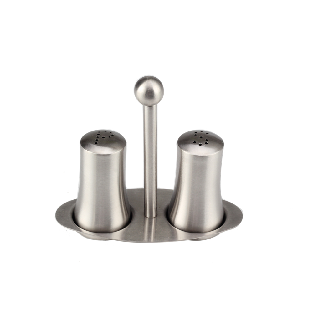 2 Pcs Salt Pepper Shakers Set, Salt Dispenser With Holder