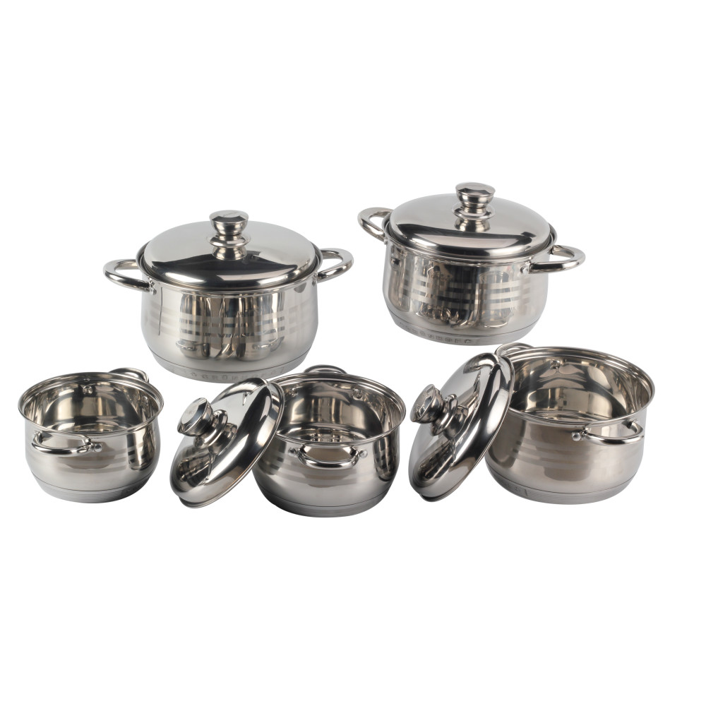 10pcs Stainless Stock Pot — product information