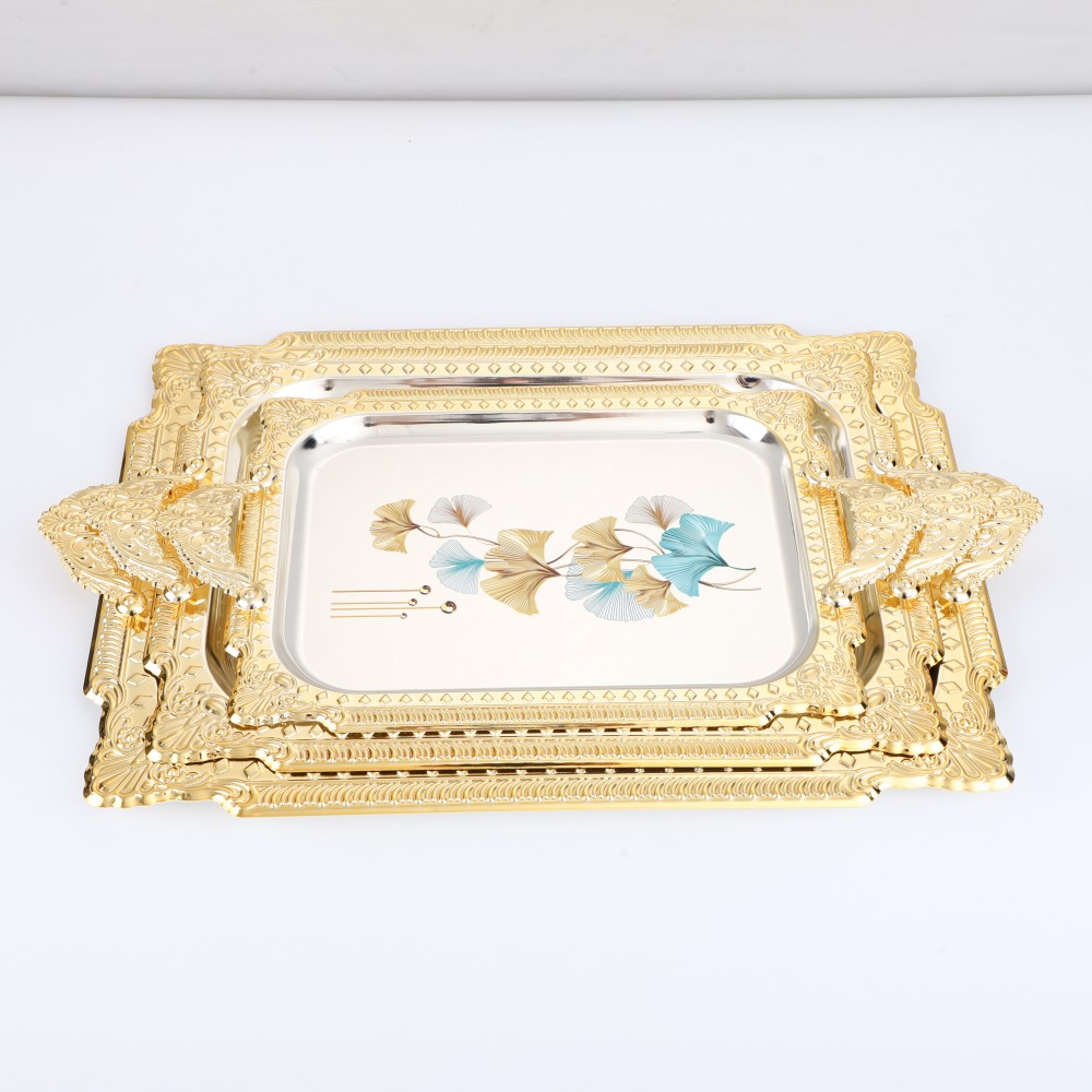 Three Sizes Iron Serving Plate for Home Party Birthday Wedding — product information