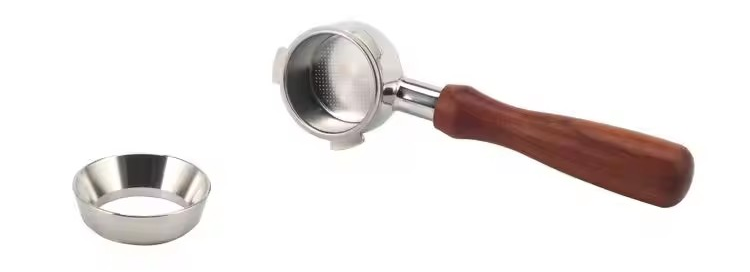 Eco-friendly Natural Healthy Stainless Steel Dosing Funnel Coffee Machine Portafilter — 7