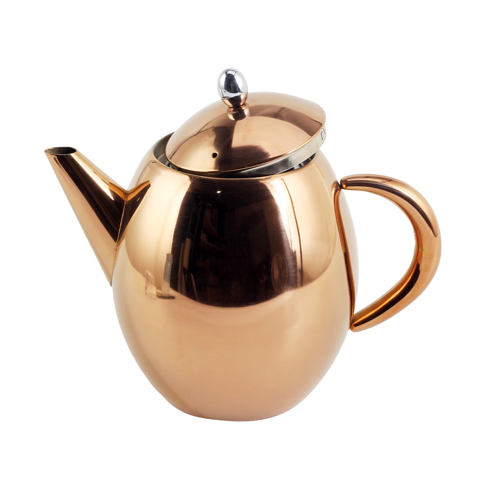 Double Walled Stainless Steel Teapot Coffee Pot — 2
