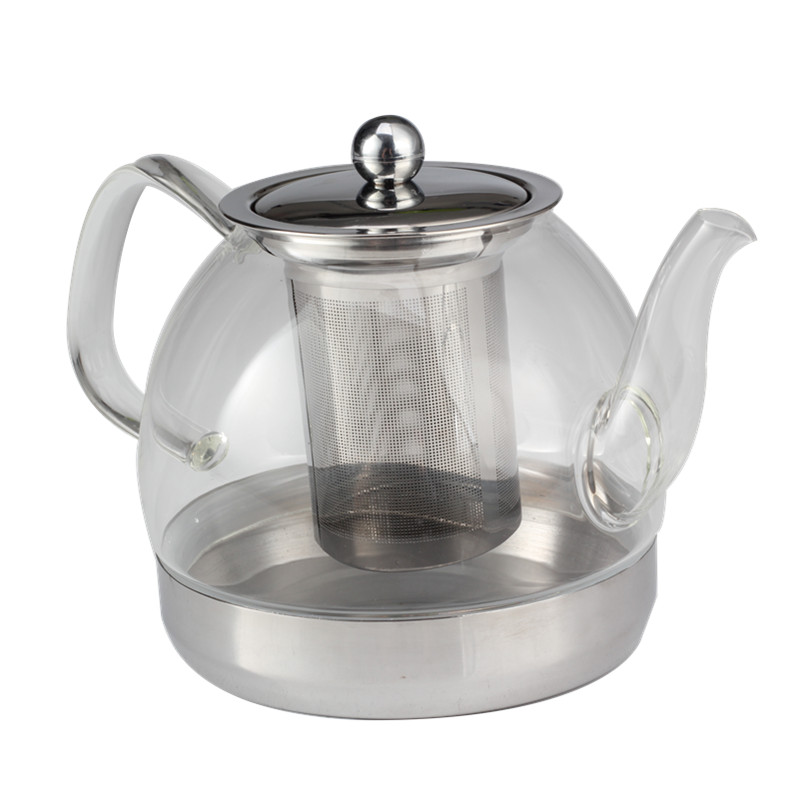 Clear Teapot Infuser With Heat Resistant And Loose Leaf Teapot Infuser — 4
