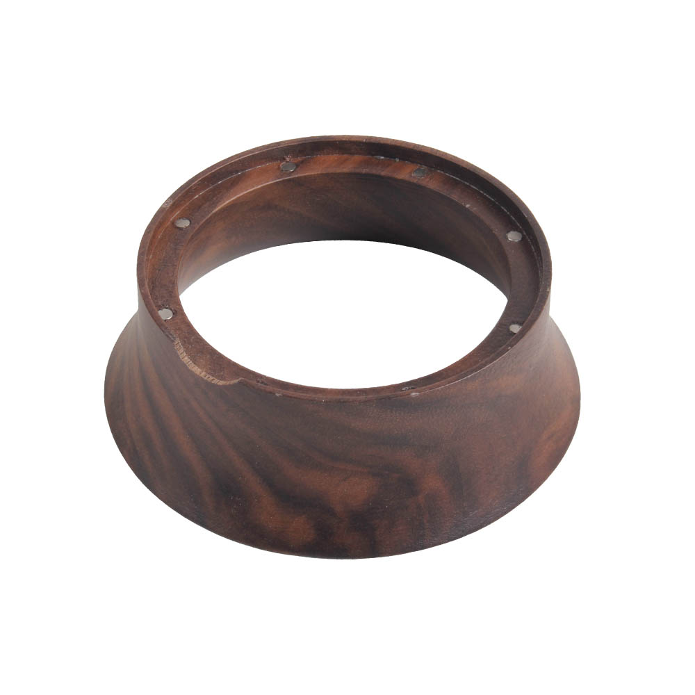 Wooden Espresso Tools Portafilter Funnel, Magnetic Dosing Ring — 3