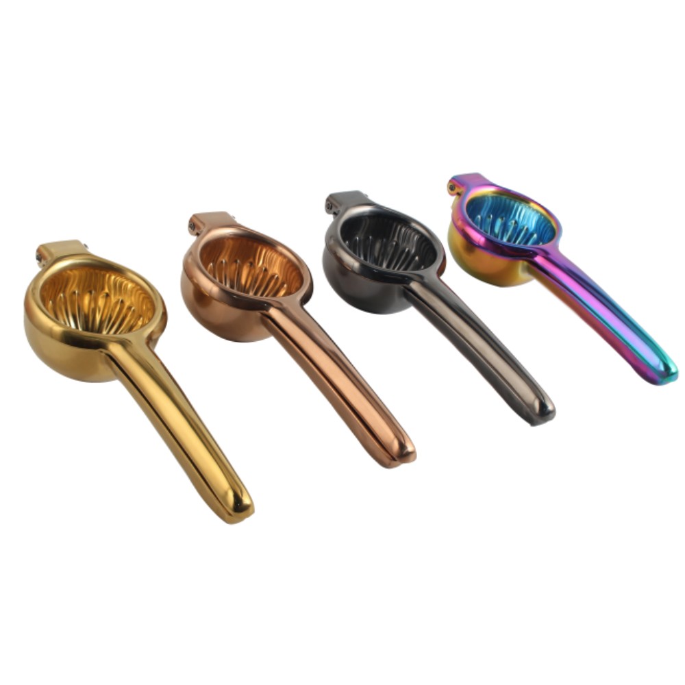 PVD Colorful Stainless Steel Manual Lemon Press, Extracts Every Last Drop — 4