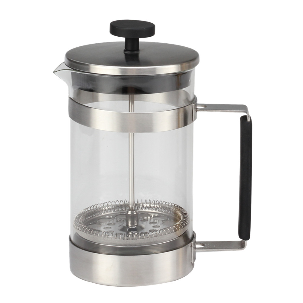 Stainless Steel Plunger System Heat Resistant Glass Coffee Press With Durable Handle — 2