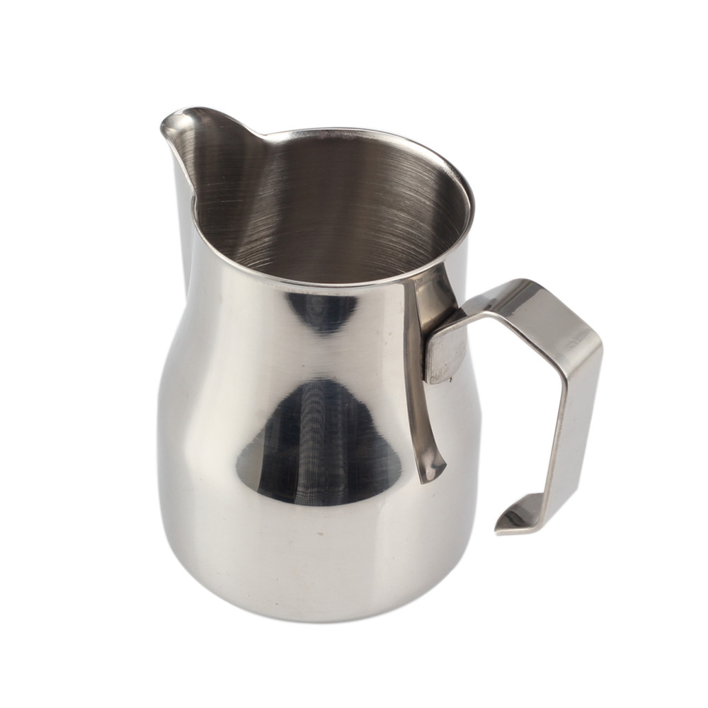 Stainless Steel Milk Frother Cup, Barista Latte Art Milk Jug — product information