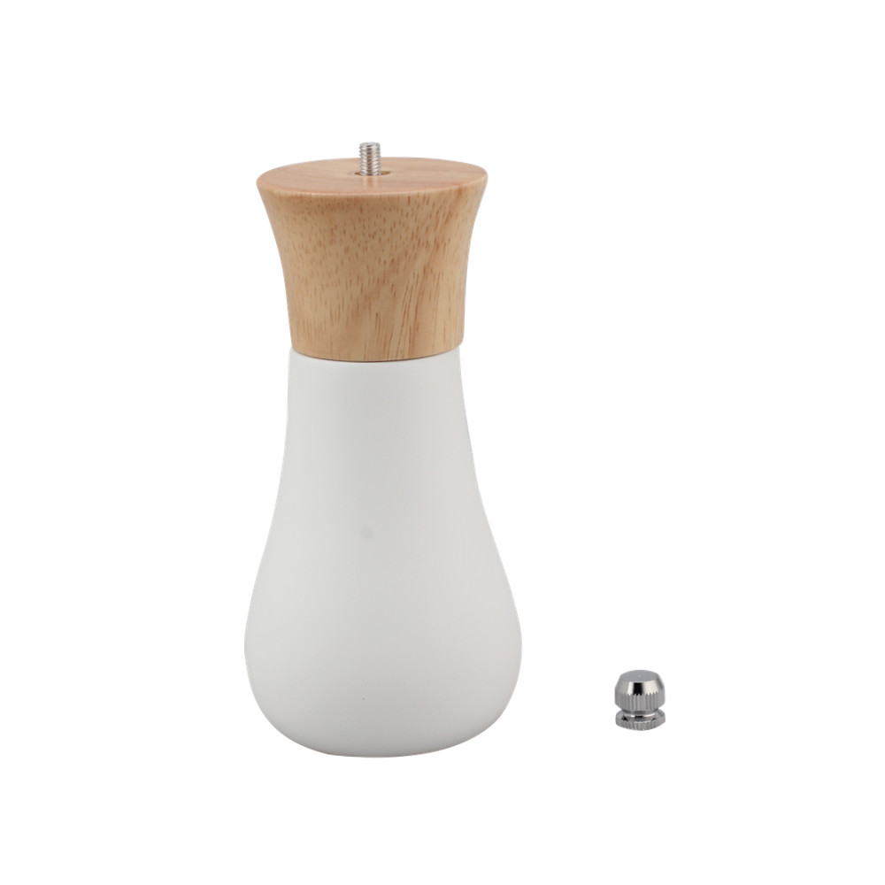 Wooden Salt And Pepper Grinder, Adjustable Coarseness With Ceramic Grinders — 4