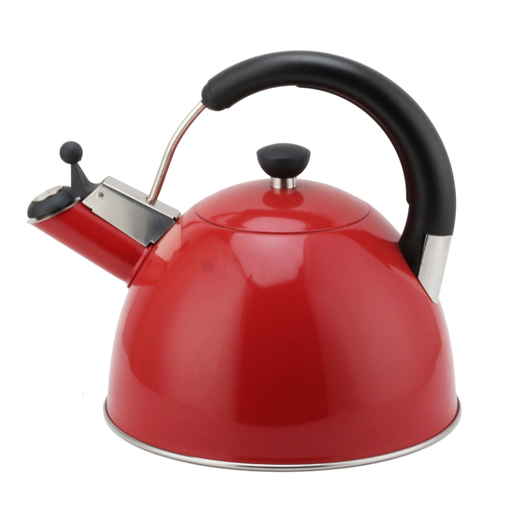 Modern S/S Whistling Kettle for Kitchen Red — product information