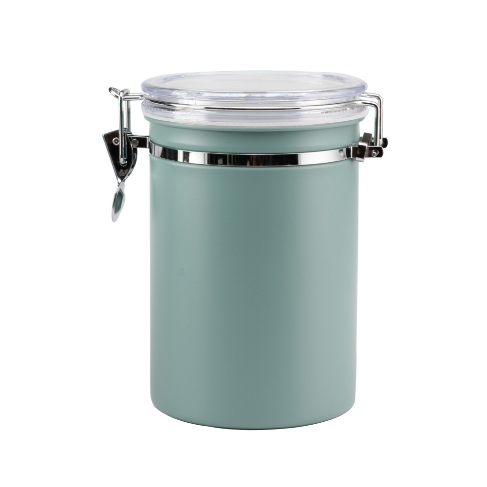 Coffee Canister With Clear Lid, Containers for Tea Sugar Coffee Flour — 3