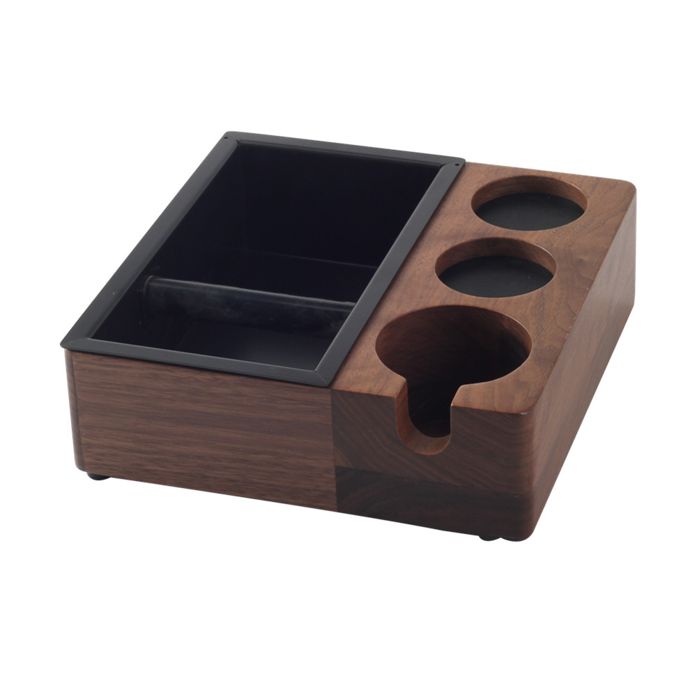 4 In 1 Wooden Knock Box, Portafilter Stand, Coffee Knock Box With Durable Knock Bar — product information