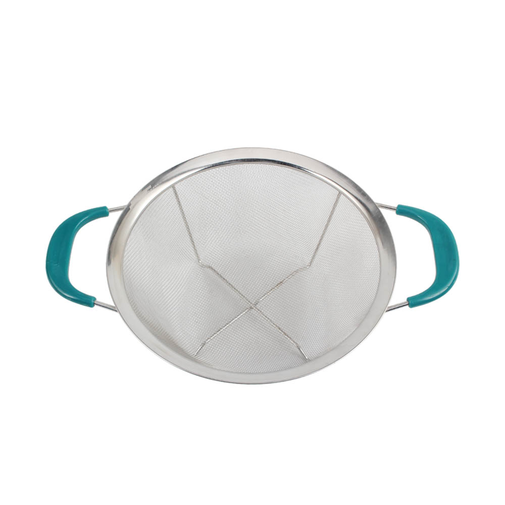 Stainless Steel Colander With Plastic Handle for Kitchen — 5