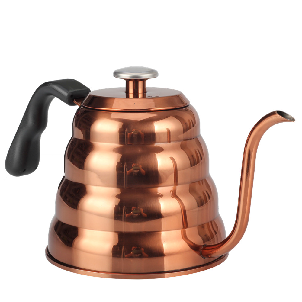 Copper Stovetop Tea Kettle 40 Oz 1200ml Gooseneck Kettle Teapot — 3