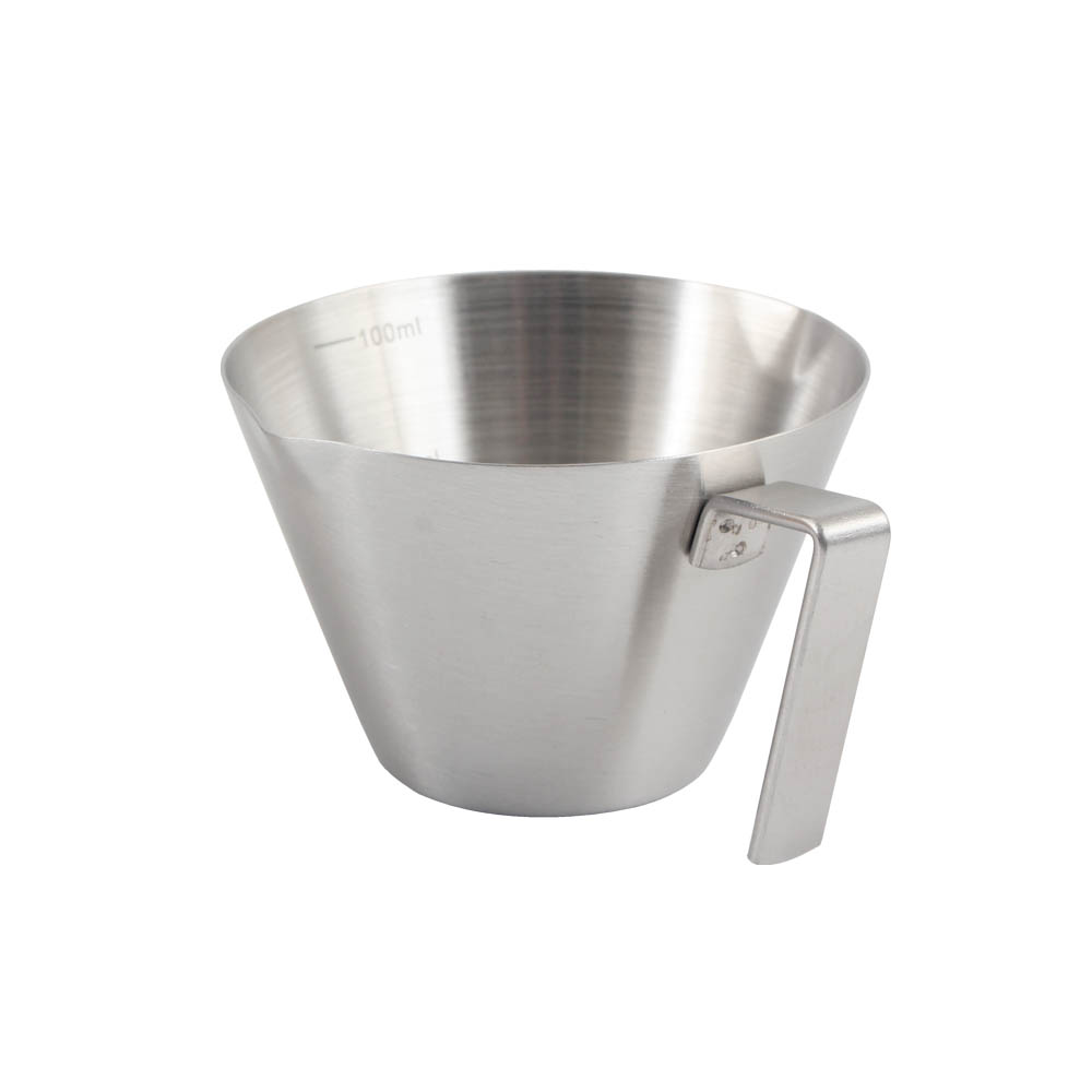 Double Spout Metal Measuring Cup With Dual Scale — product information