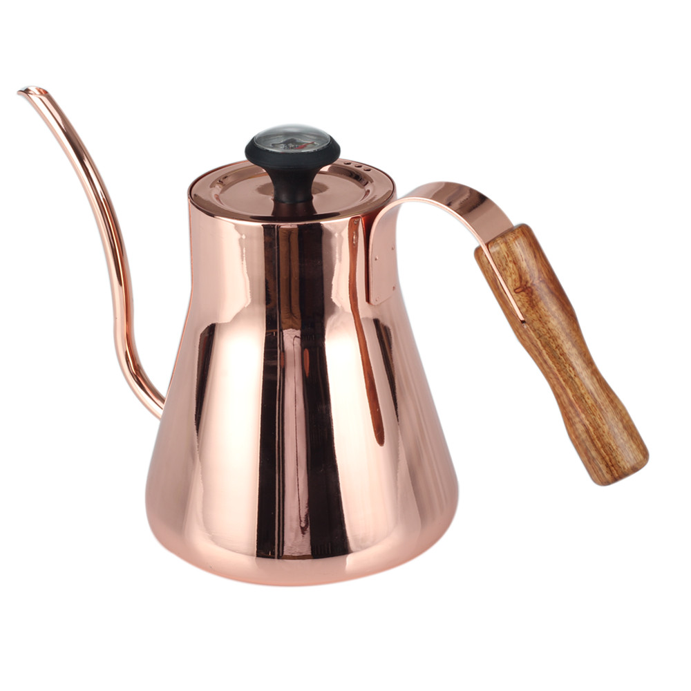 Gooseneck Coffee Kettle Tea Kettle With Thermometer — 8