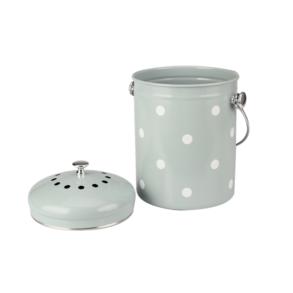Indoor 1.0 Gallon Stainless Steel Compost Pail — product information