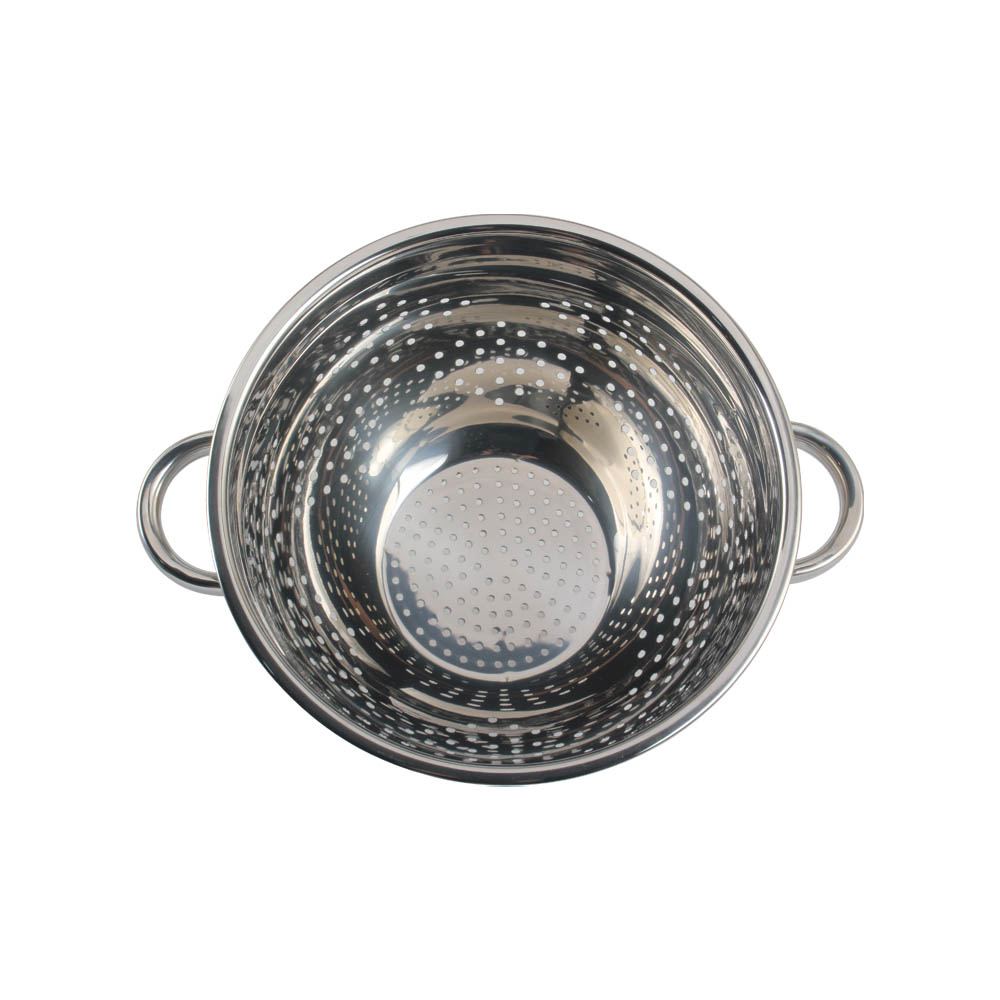 Premium Stainless Steel Colander, Pasta Strainer With Handle — 2