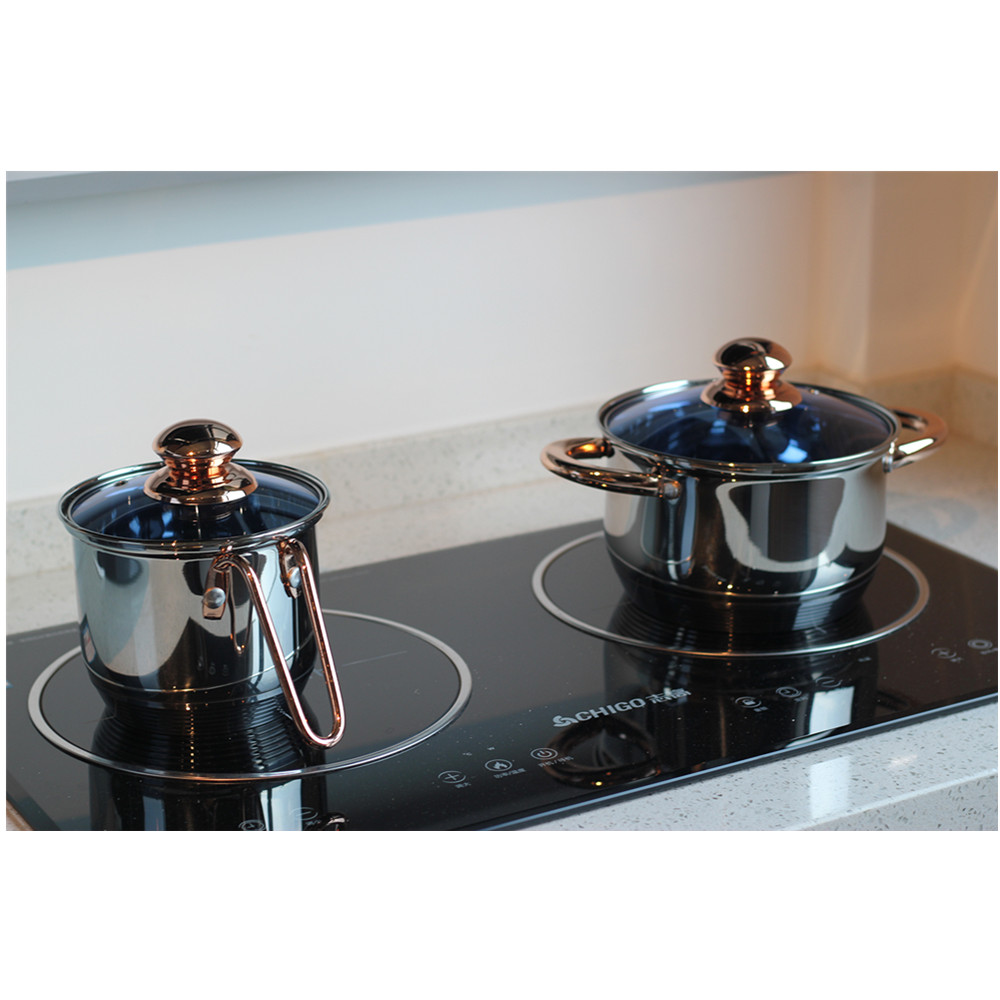 12pcs Non-Stick Cookware Setwith Golden Handle — 7