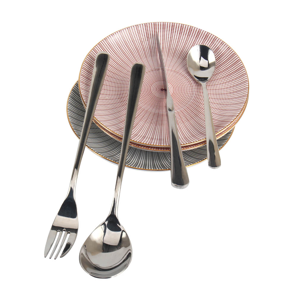 Stainless Steel Silverware Set Include Forks Spoons Knives, Mirror Polished Tableware Set — product information