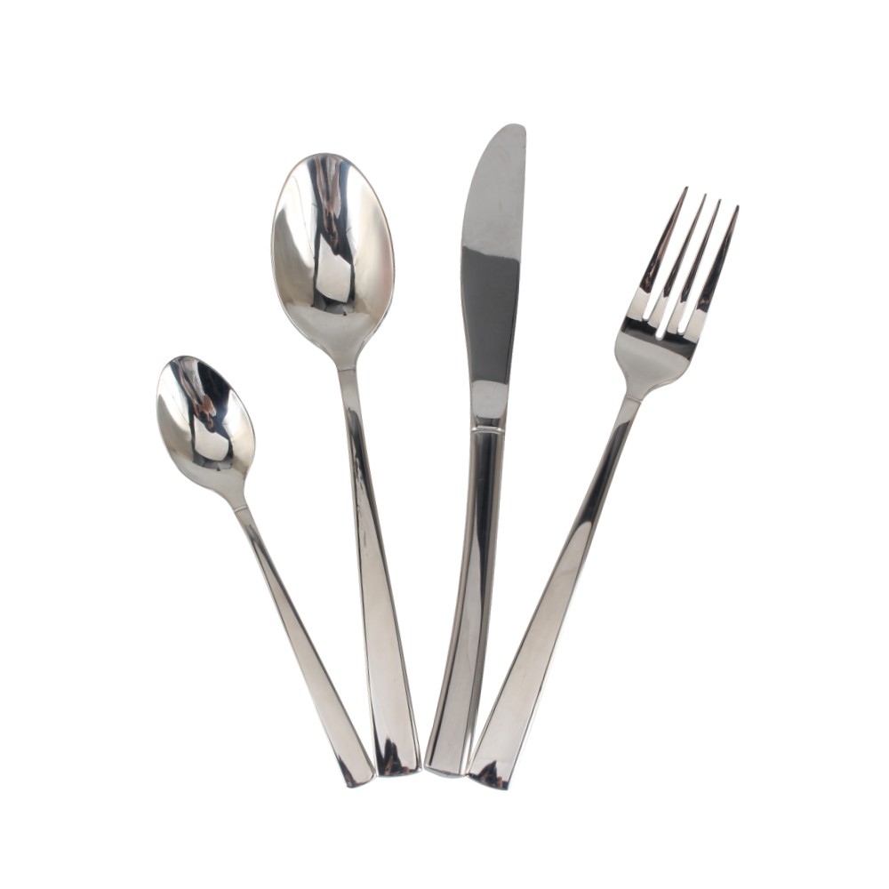 Stainless Steel Flatware Set, Dishwasher Safe (65) — product information