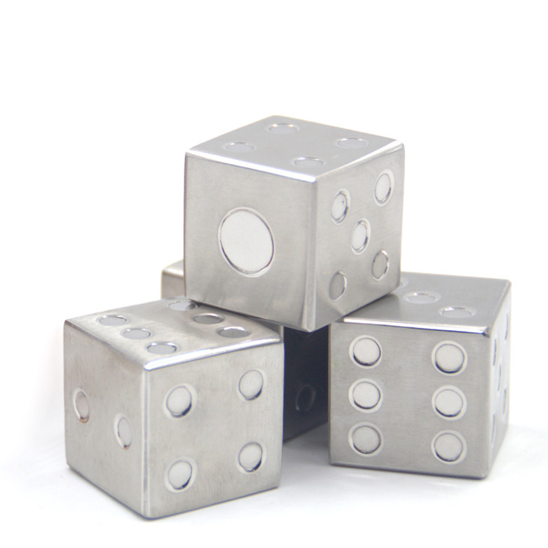 Dice Square Shape Whiskey Stone, Stainless Steel Ice Cubes With High Cooling — 4
