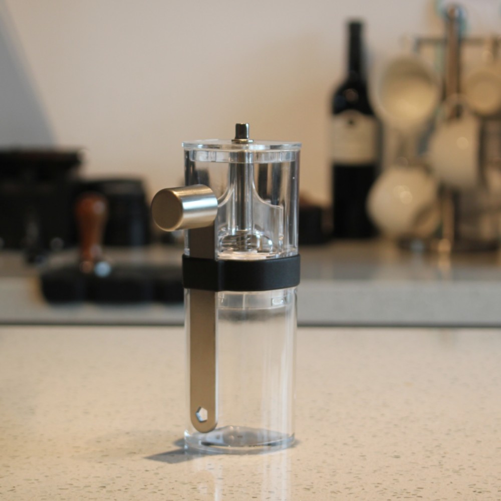 Plastic Clear Body Portable Coffee Grinder — 6